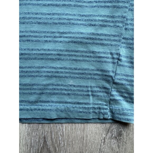 Vintage 90s Code Bleu Jeans Pocket Stripe Shirt Long Sleeve Streetwear Hype Art - Picture 7 of 13